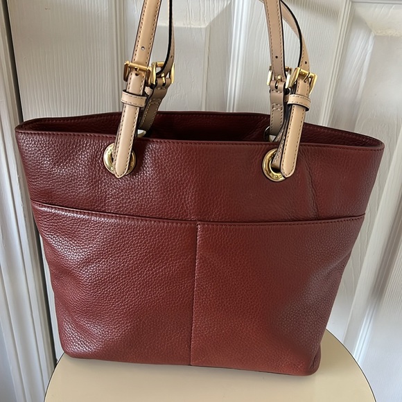 Burnt Orange/Dark Red Michael Kors Tote and Wallet Set - Picture 4 of 10